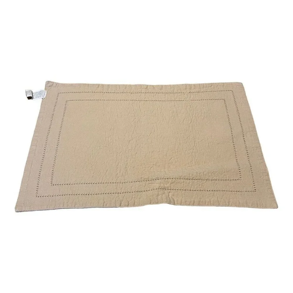 Beach Sand Color Pier 1 Imports Place Mats (6) And Napkins (6) Tan Brown Lot Set